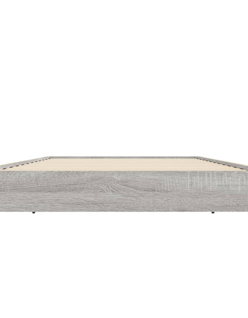Încărcați imaginea în vizualizatorul Galerie, Cadru de pat, gri sonoma, 75x190 cm, lemn prelucrat - Lando
