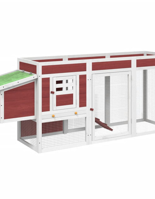 Загрузите изображение в средство просмотра галереи, Coteț de găini, cafeniu, 204x50x84 cm, lemn masiv de pin Lando - Lando
