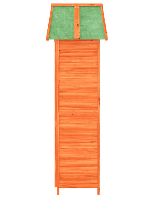 Încărcați imaginea în vizualizatorul Galerie, Magazie de unelte de grădină maro 89x52,5x175cm lemn masiv pin Lando - Lando
