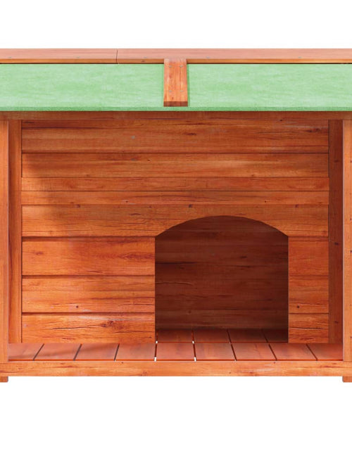 Încărcați imaginea în vizualizatorul Galerie, Cușcă de câine, maro, 96x87x80,5 cm, lemn masiv pin Lando - Lando
