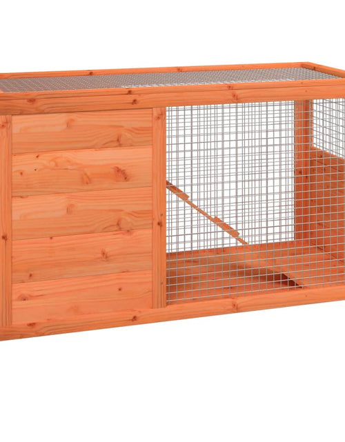 Încărcați imaginea în vizualizatorul Galerie, Cușcă pentru iepuri maro 103x44x69,5 cm lemn masiv de pin Lando - Lando
