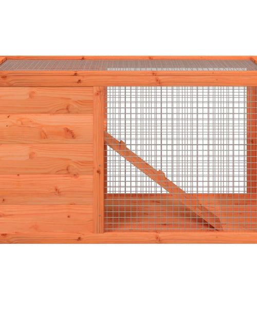 Загрузите изображение в средство просмотра галереи, Cușcă pentru iepuri maro 103x44x69,5 cm lemn masiv de pin Lando - Lando
