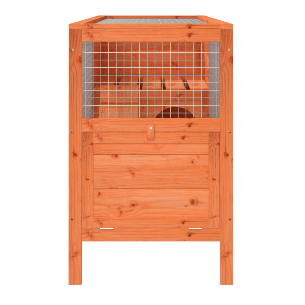 Cușcă pentru iepuri maro 103x44x69,5 cm lemn masiv de pin Lando - Lando