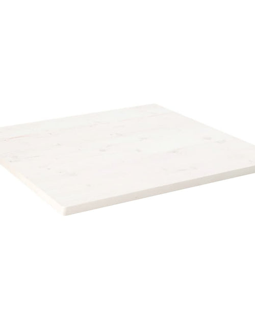 Încărcați imaginea în vizualizatorul Galerie, Blat de masă, alb, 90x90x2,5 cm, lemn masiv de pin, pătrat - Lando
