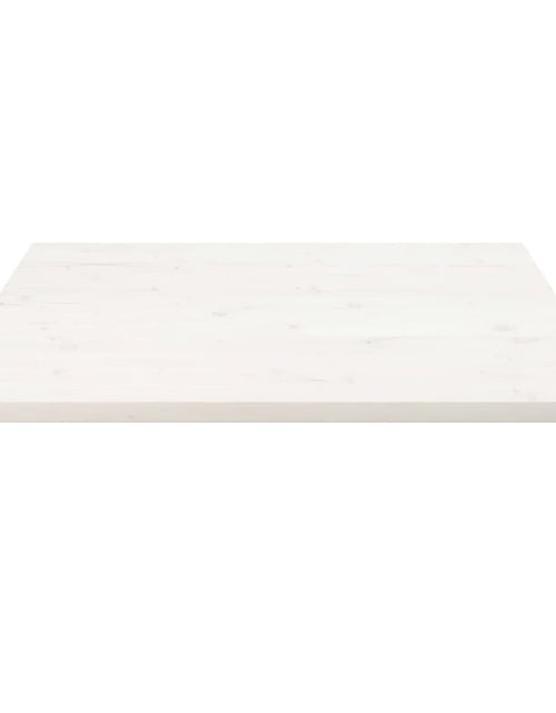 Загрузите изображение в средство просмотра галереи, Blat de masă, alb, 90x90x2,5 cm, lemn masiv de pin, pătrat - Lando
