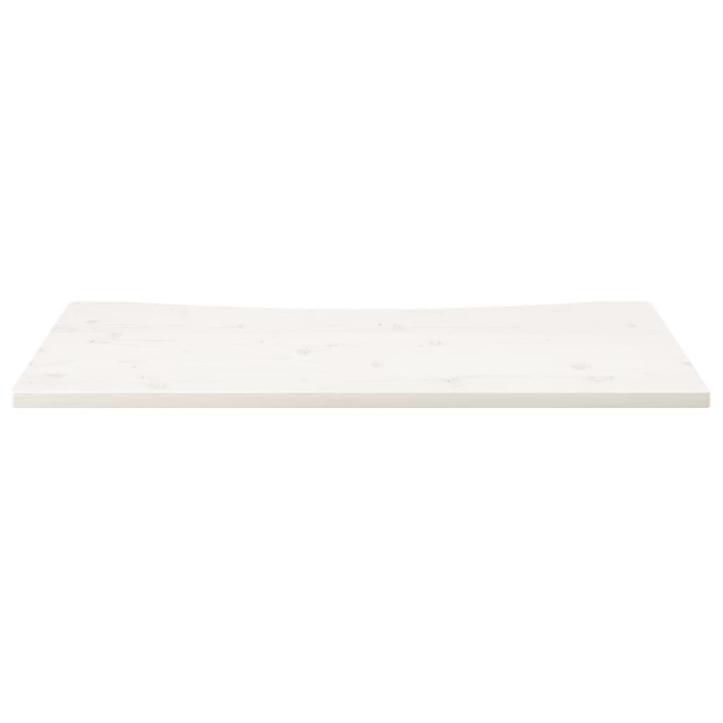 Blat de birou, alb, 110x60x2,5 cm, lemn masiv de pin - Lando