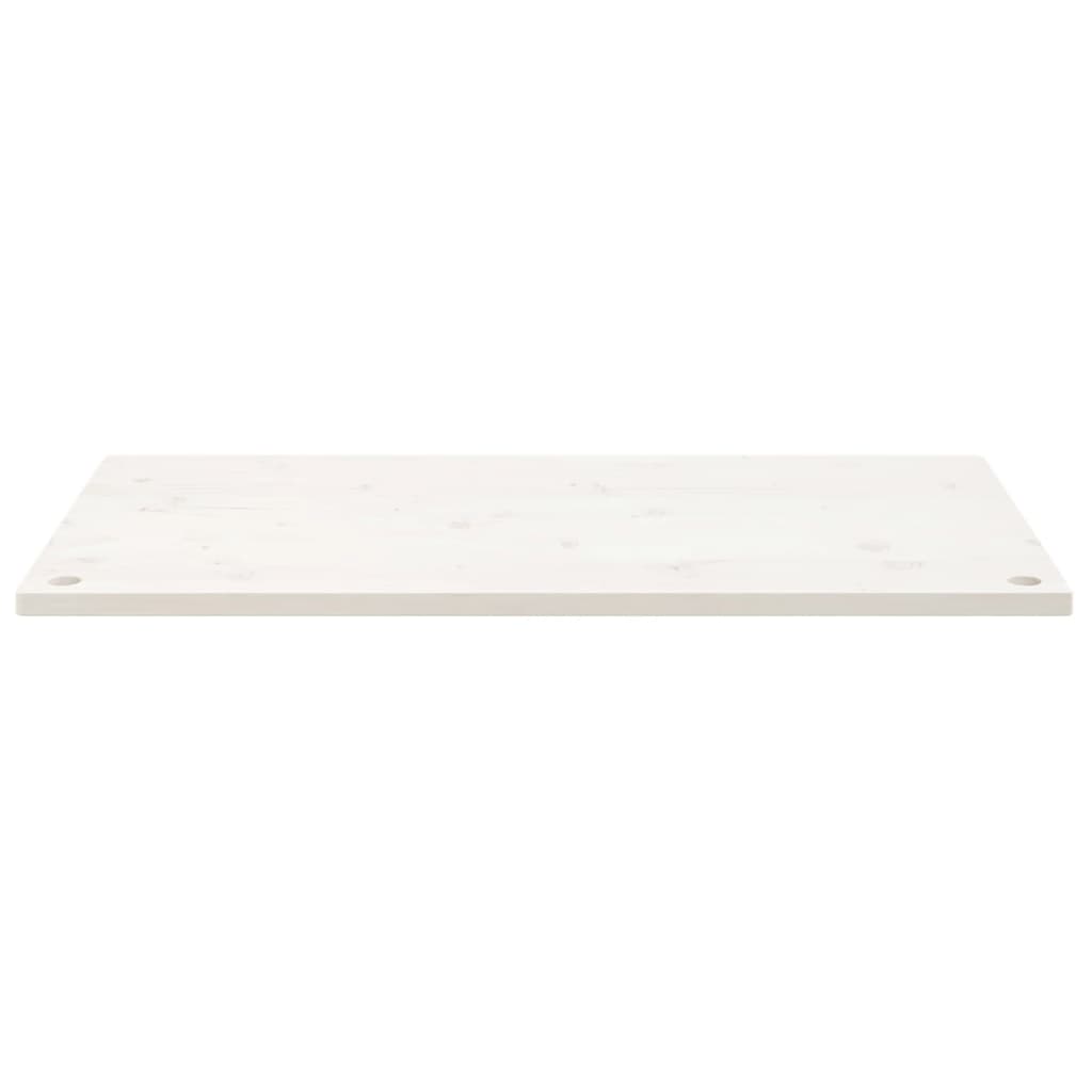 Blat de birou, alb, 110x55x2,5 cm, lemn masiv de pin - Lando