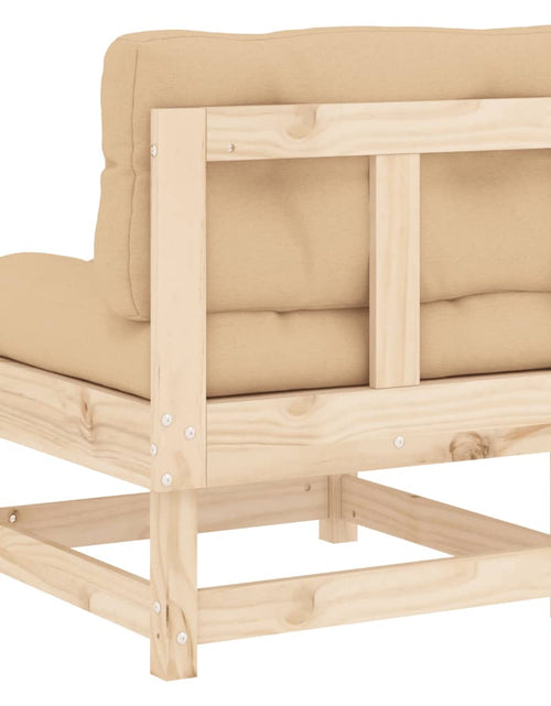 Încărcați imaginea în vizualizatorul Galerie, Canapele de mijloc cu perne, 2 buc., lemn masiv de pin - Lando
