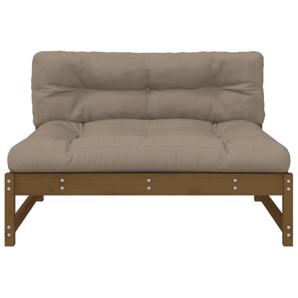 Canapea de mijloc, 120x80 cm, maro miere, lemn masiv de pin - Lando