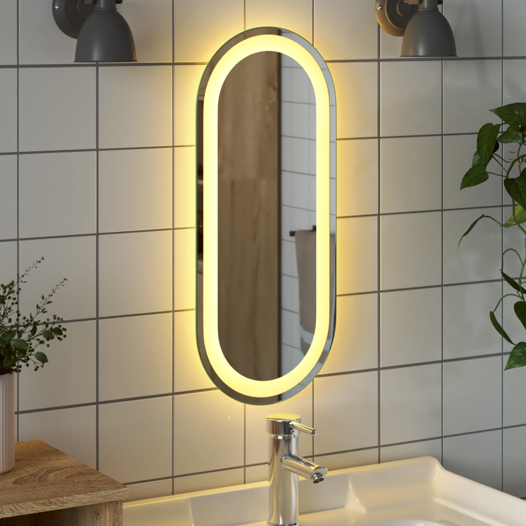 Oglindă de baie cu LED, 60x25 cm, ovală Lando - Lando