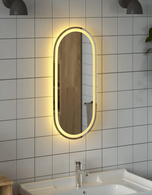 Încărcați imaginea în vizualizatorul Galerie, Oglindă de baie cu LED, 80x35 cm, ovală Lando - Lando
