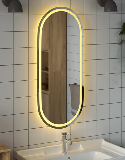 Încărcați imaginea în vizualizatorul Galerie, Oglindă de baie cu LED, 100x45 cm, ovală Lando - Lando
