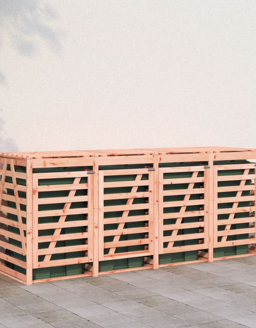 Încărcați imaginea în vizualizatorul Galerie, Magazie cvadruplă depozitare coș de gunoi, lemn masiv Douglas - Lando
