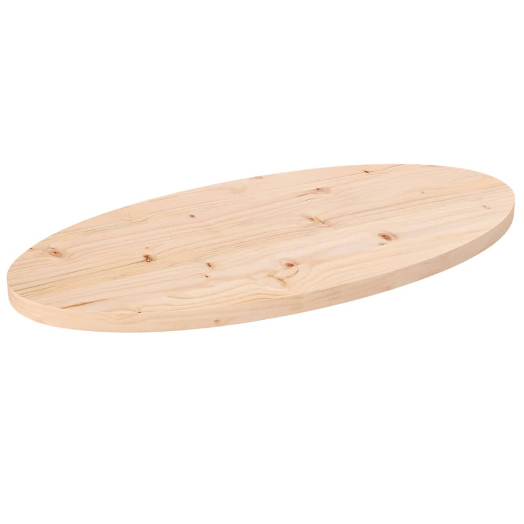 Blat de masă, 60x30x2,5 cm, lemn masiv de pin, oval - Lando