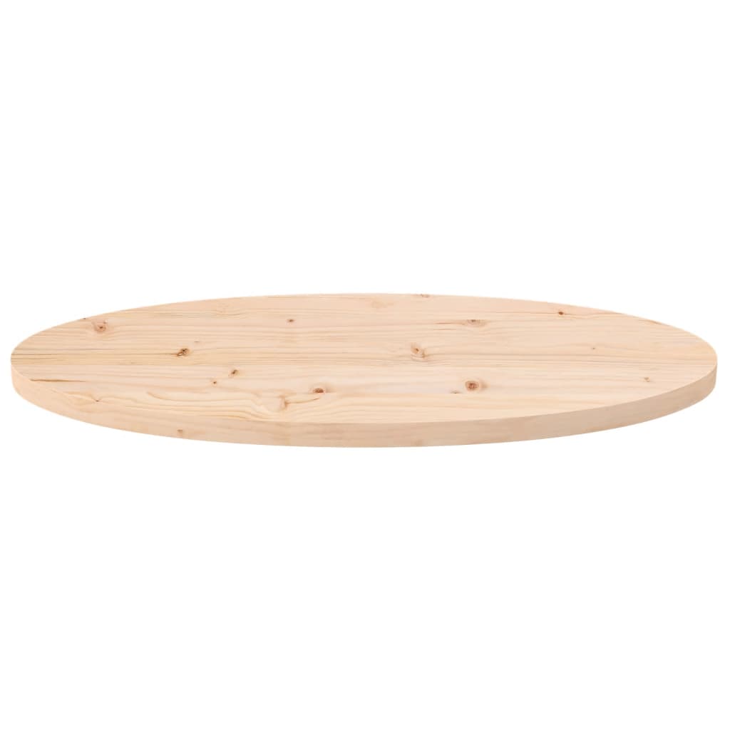 Blat de masă, 70x35x2,5 cm, lemn masiv de pin, oval - Lando
