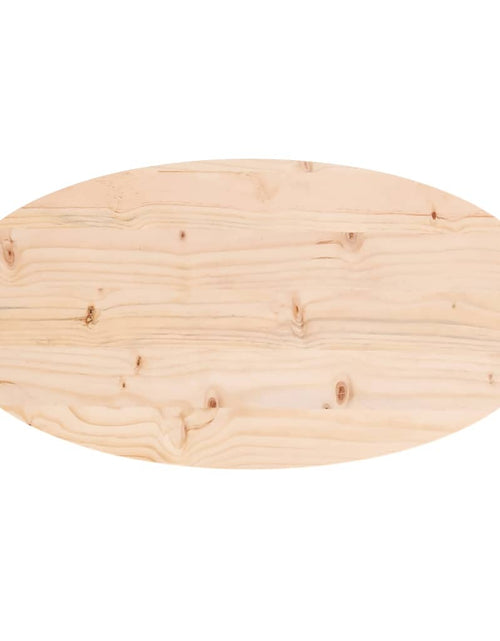 Încărcați imaginea în vizualizatorul Galerie, Blat de masă, 80x40x2,5 cm, lemn masiv de pin, oval - Lando
