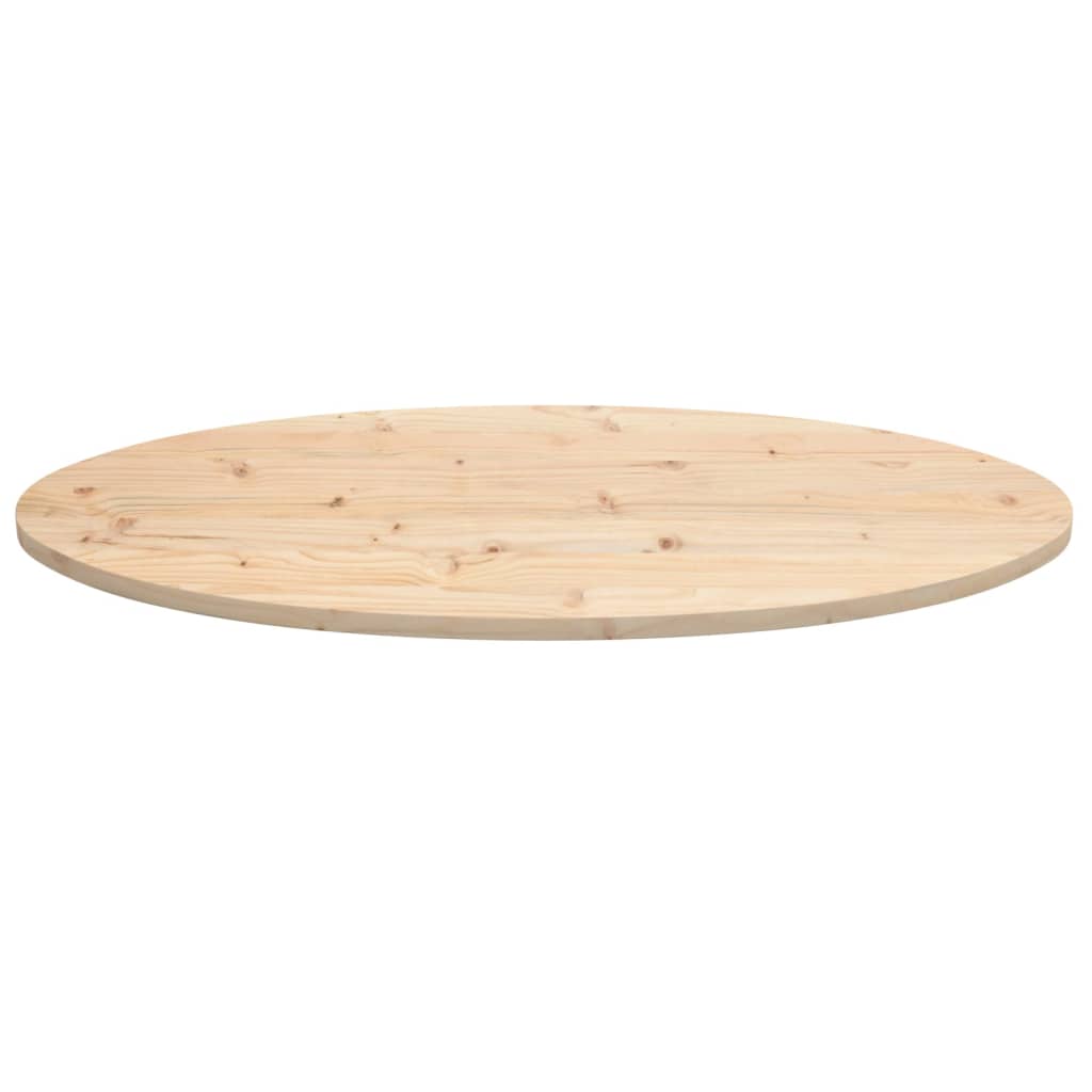 Blat de masă, 90x45x2,5 cm, lemn masiv de pin, oval - Lando