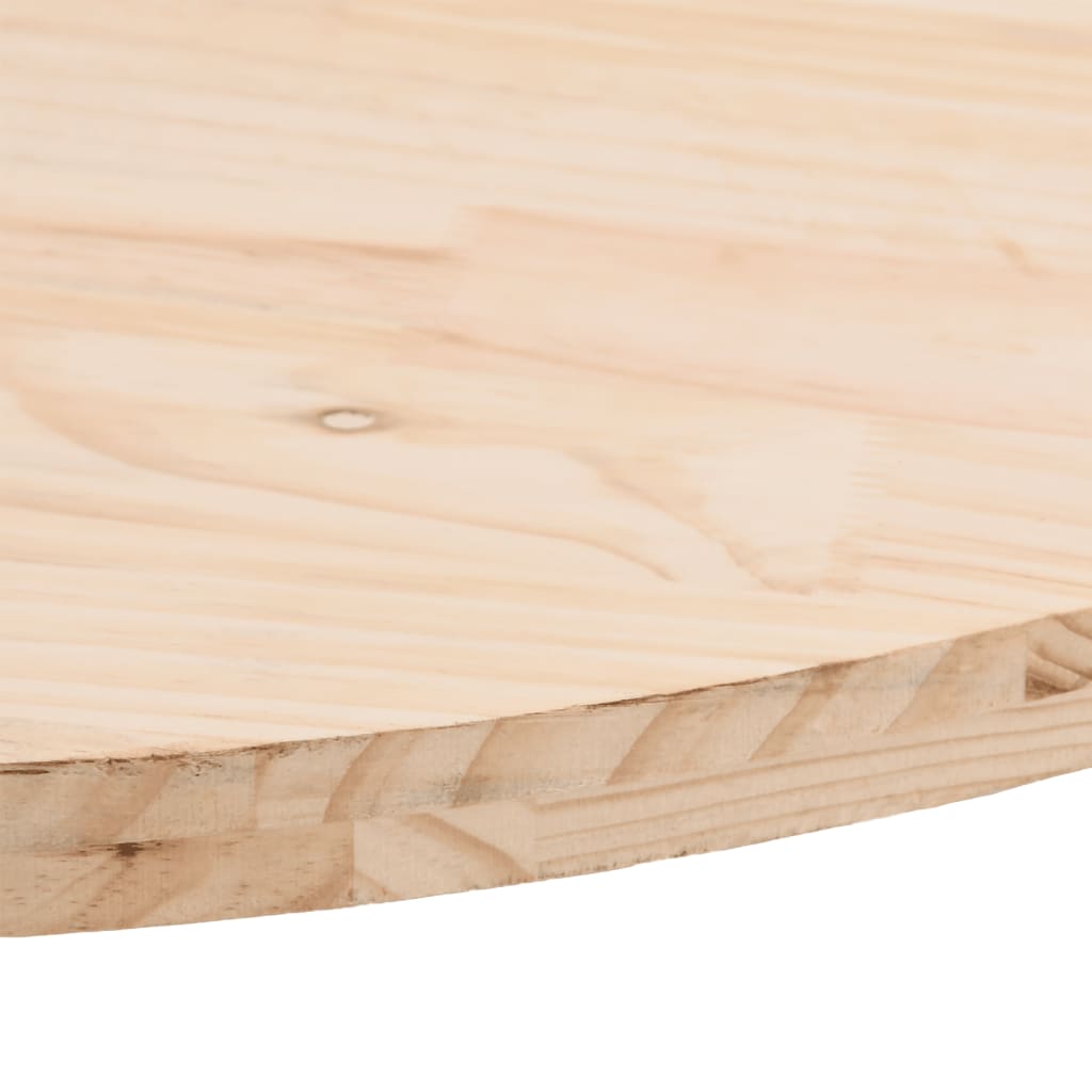 Blat de masă, 100x50x2,5 cm, lemn masiv de pin, oval - Lando