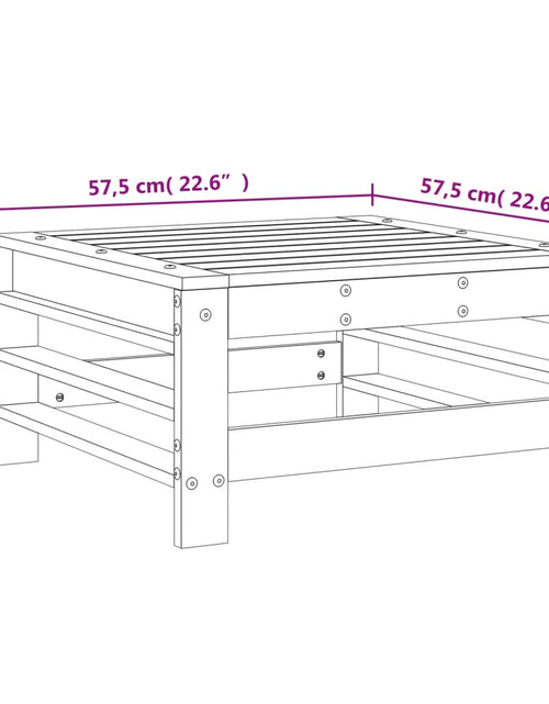 Încărcați imaginea în vizualizatorul Galerie, Taburet de grădină, lemn de pin impregnat - Lando
