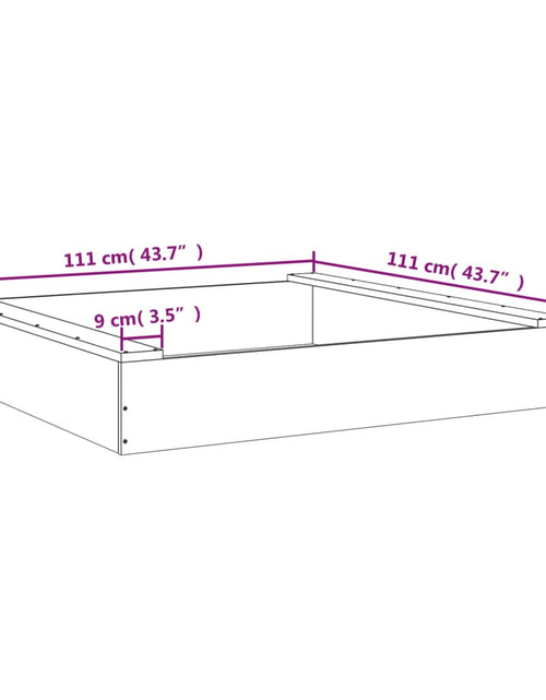 Загрузите изображение в средство просмотра галереи, Cutie de nisip pătrată cu scaune, lemn masiv de pin - Lando
