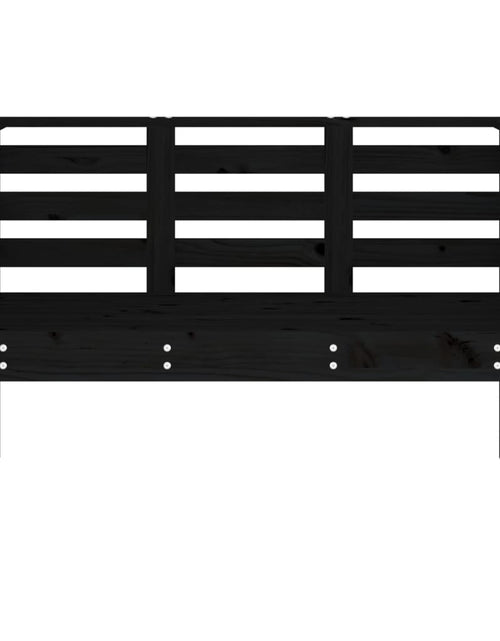 Загрузите изображение в средство просмотра галереи, Bancă de grădină, negru, 111,5x53x71 cm, lemn masiv de pin - Lando
