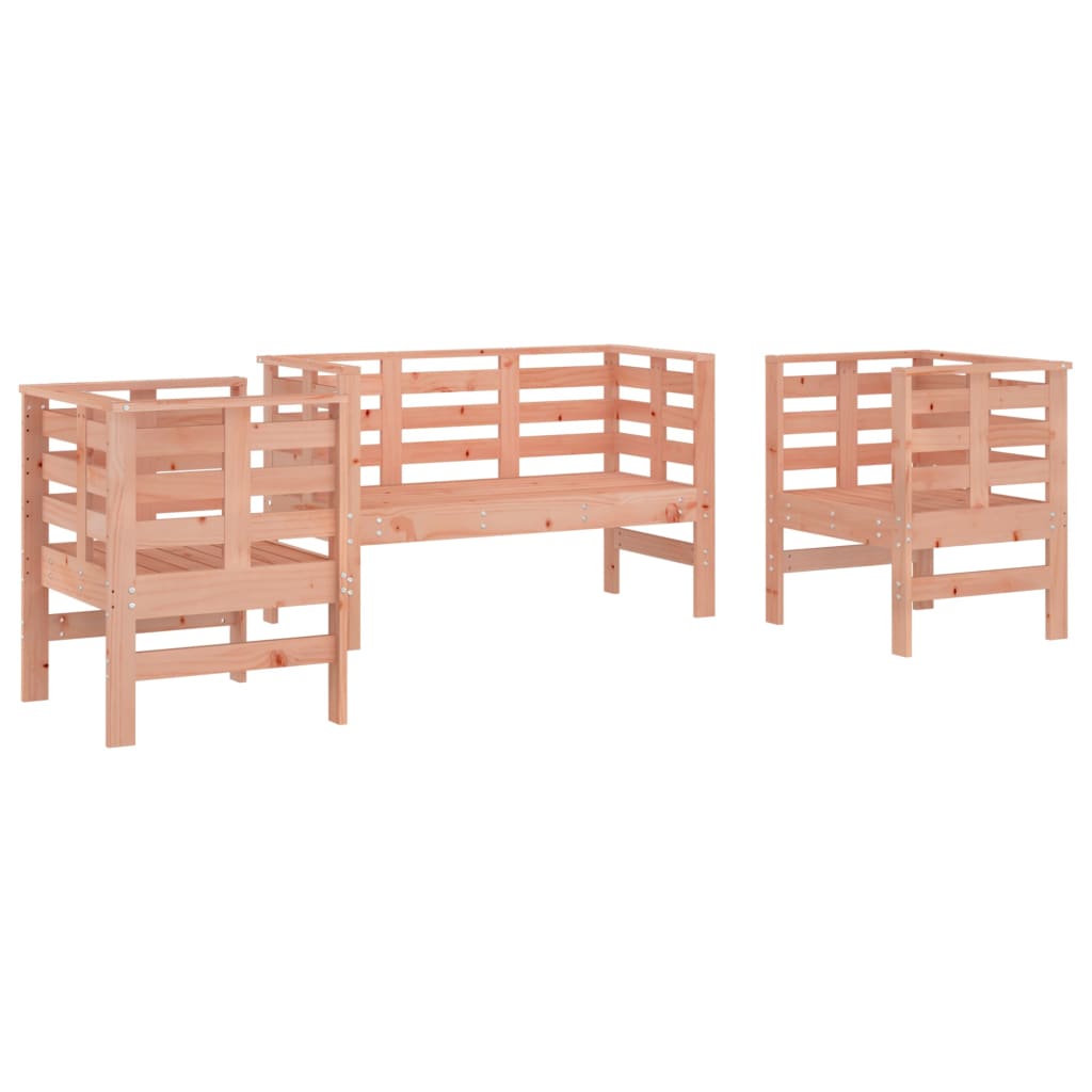 Set mobilier de grădină, 3 piese, lemn masiv douglas - Lando