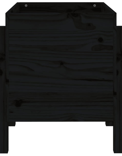 Încărcați imaginea în vizualizatorul Galerie, Jardinieră de grădină, negru, 62x50x57 cm, lemn masiv pin - Lando
