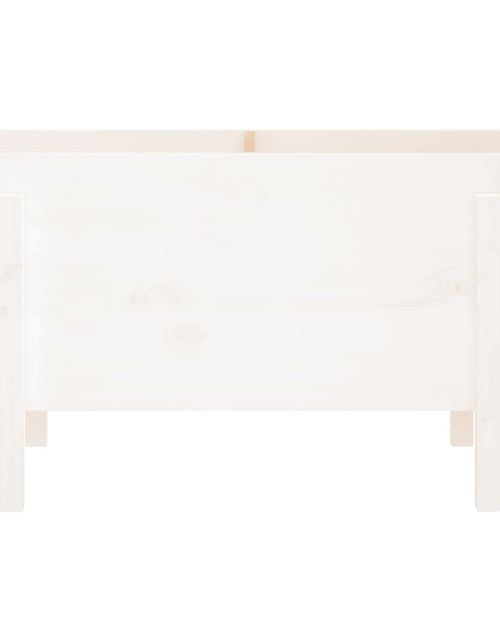 Încărcați imaginea în vizualizatorul Galerie, Strat înălțat de grădină, alb, 101x50x57 cm, lemn masiv de pin - Lando
