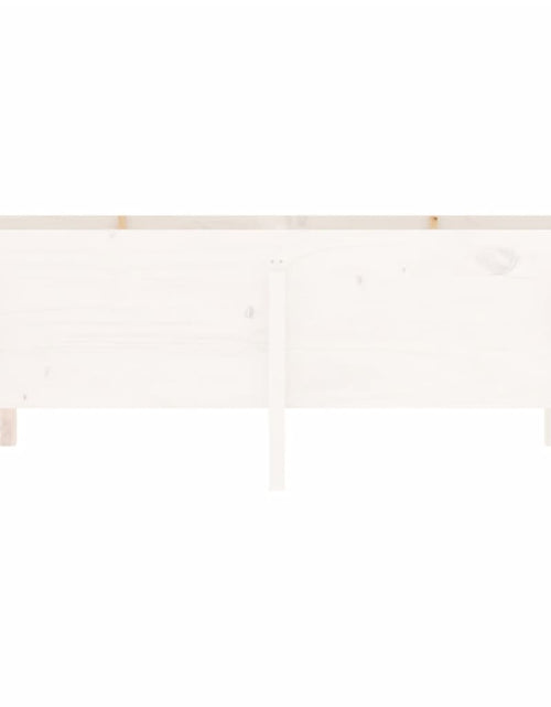 Загрузите изображение в средство просмотра галереи, Strat înălțat de grădină, alb, 160x50x57 cm, lemn masiv de pin - Lando
