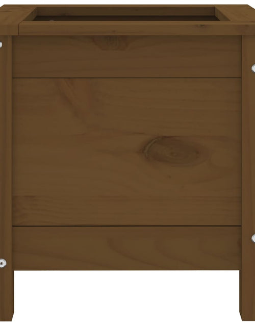 Загрузите изображение в средство просмотра галереи, Jardinieră de grădină, maro miere, 40x40x39 cm, lemn masiv pin - Lando
