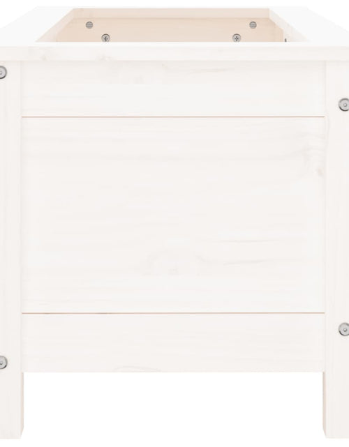 Загрузите изображение в средство просмотра галереи, Jardinieră de grădină, alb, 82,5x40x39 cm, lemn masiv de pin - Lando

