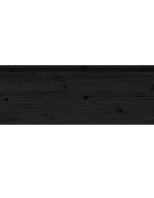 Încărcați imaginea în vizualizatorul Galerie, Strat înălțat de grădină, negru, 119,5x40x39 cm, lemn masiv pin - Lando
