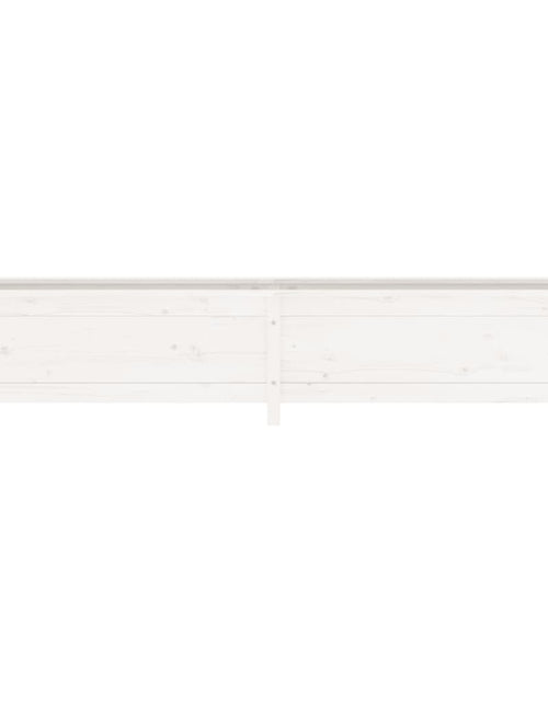 Загрузите изображение в средство просмотра галереи, Strat înălțat de grădină, alb, 199,5x40x39 cm, lemn masiv pin - Lando
