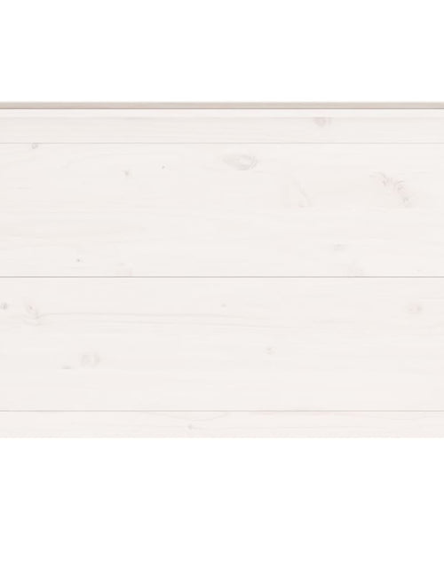 Загрузите изображение в средство просмотра галереи, Strat înălțat de grădină, alb, 119,5x40x78 cm, lemn masiv pin - Lando
