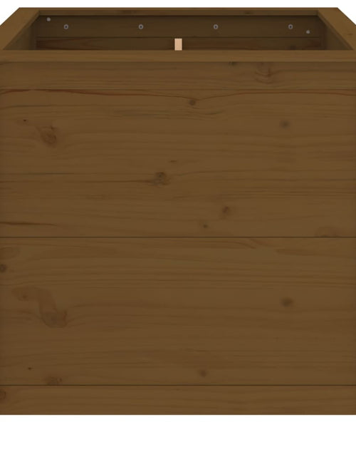 Загрузите изображение в средство просмотра галереи, Jardinieră grădină, maro miere, 82,5x82,5x78 cm lemn masiv pin - Lando
