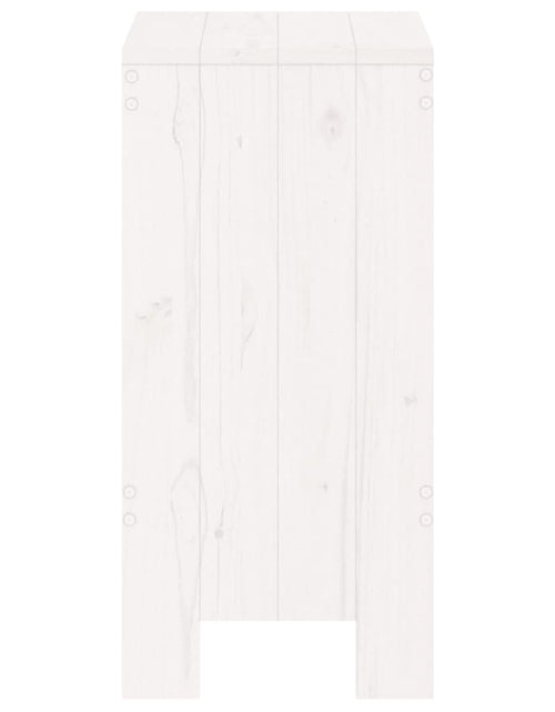 Загрузите изображение в средство просмотра галереи, Taburete de bar, 2 buc., alb, 40x36x75 cm, lemn masiv de pin - Lando
