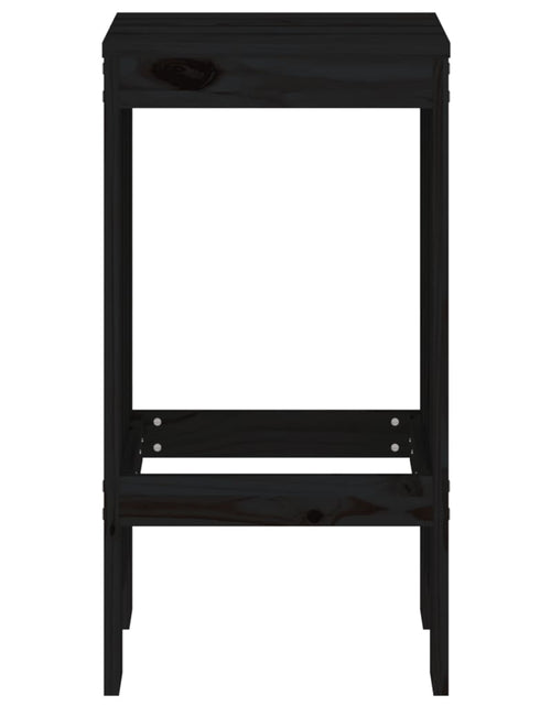 Încărcați imaginea în vizualizatorul Galerie, Taburete de bar, 2 buc., negru, 40x36x75 cm, lemn masiv de pin - Lando
