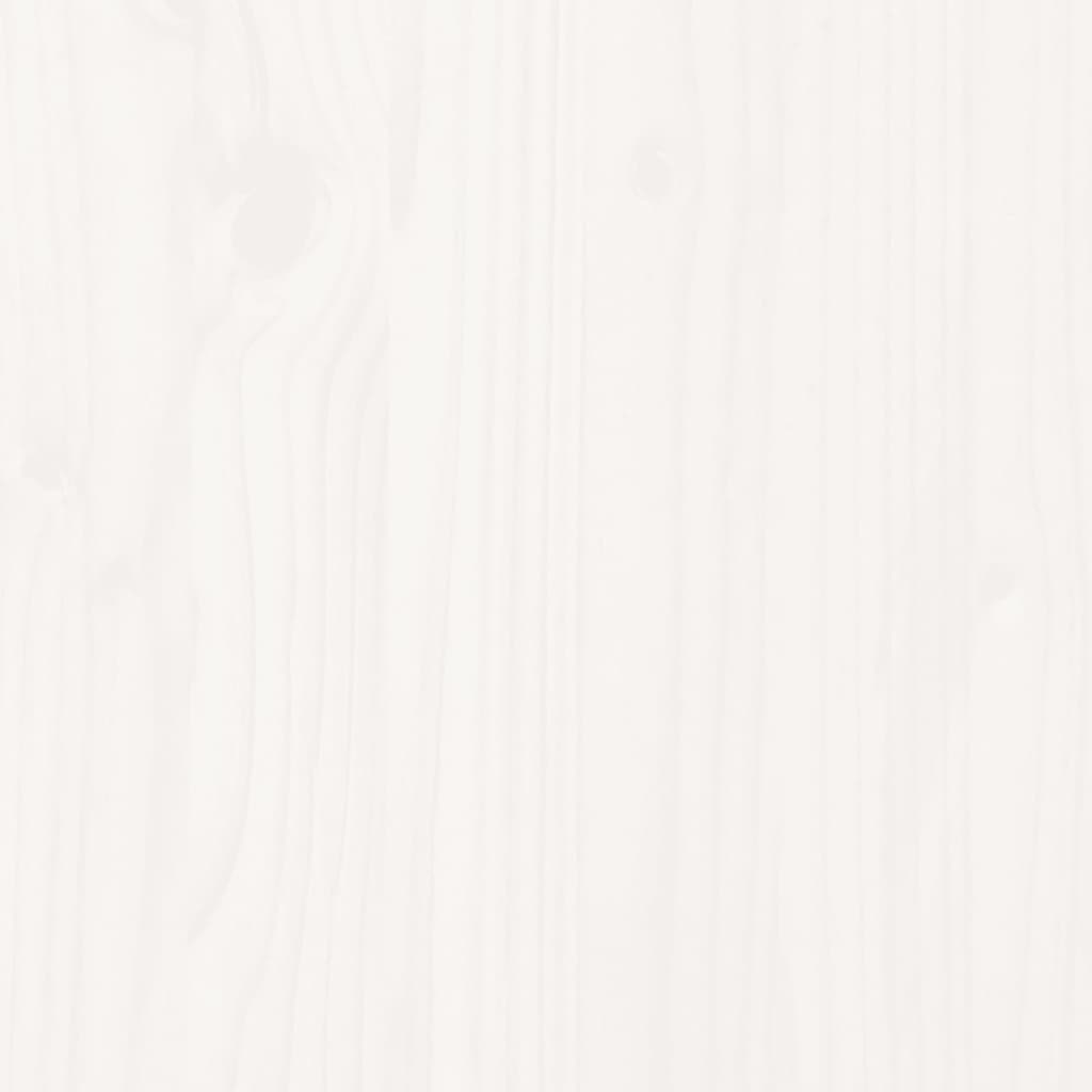 Taburete de bar, 2 buc., alb, 40x48,5x115,5 cm, lemn masiv pin - Lando