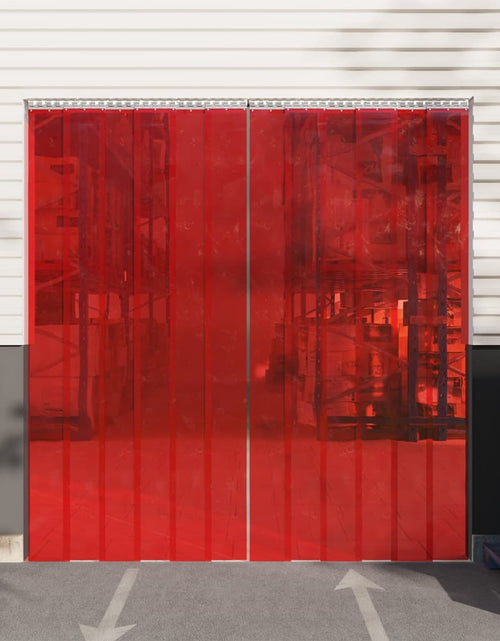 Încărcați imaginea în vizualizatorul Galerie, Perdea pentru ușă, roșu, 200 mmx1,6 mm 10 m, PVC - Lando
