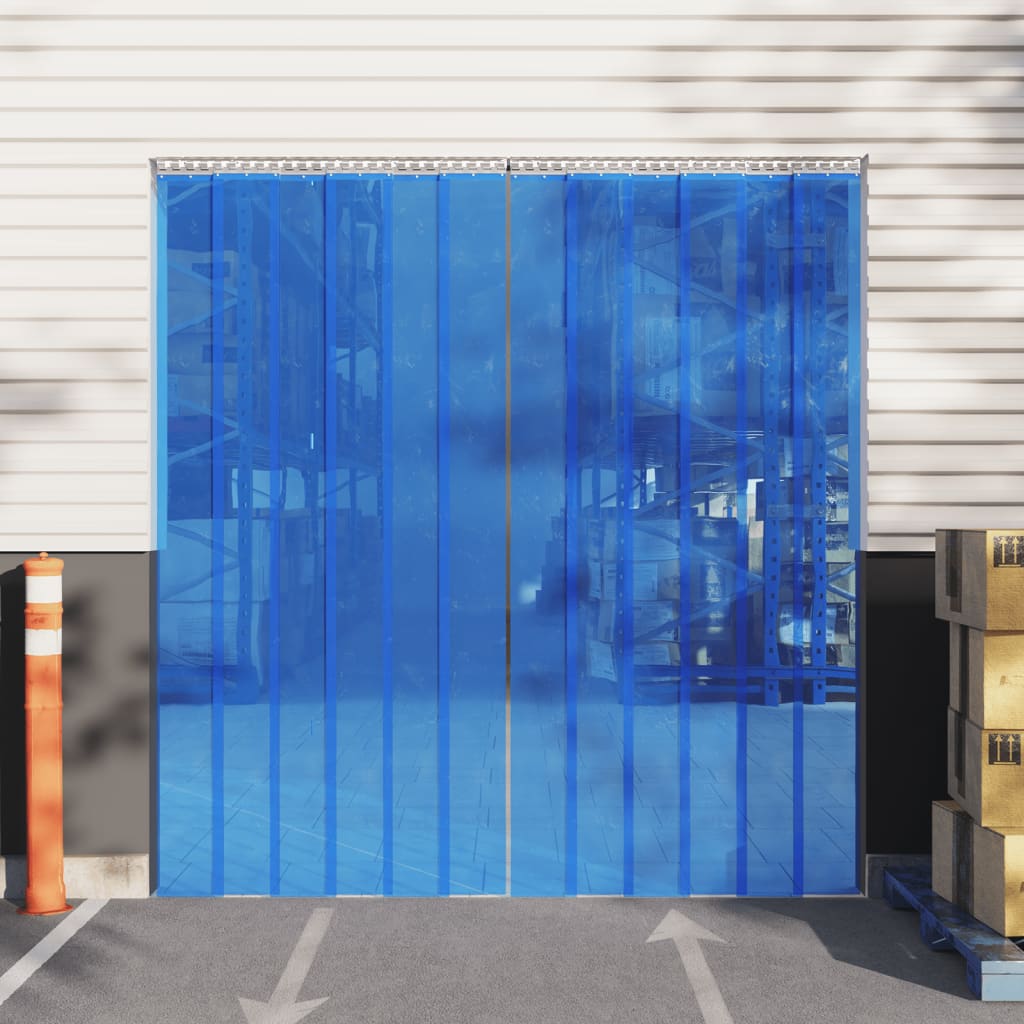 Perdea pentru ușă, albastru, 200 mmx1,6 mm 10 m, PVC - Lando