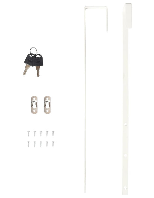 Încărcați imaginea în vizualizatorul Galerie, Dulap de bijuterii &amp; oglindă montat pe perete negru 30x8,5x90cm Lando - Lando
