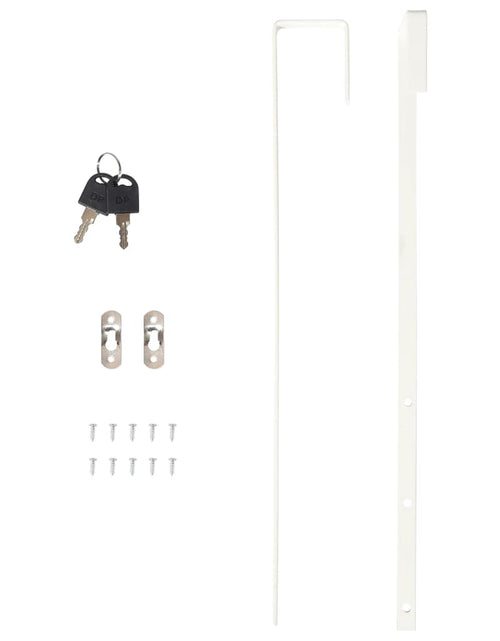 Загрузите изображение в средство просмотра галереи, Dulap de bijuterii cu oglindă de perete, negru, 30x8,5x106 cm Lando - Lando
