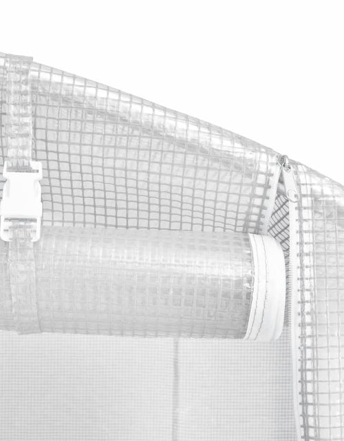 Încărcați imaginea în vizualizatorul Galerie, Seră cu un cadru din oțel, alb, 4 m², 2x2x2 m - Lando
