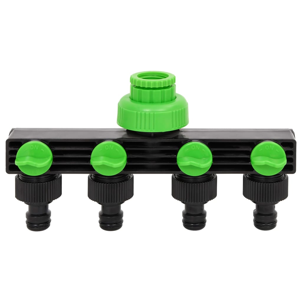 Adaptor pentru robinet 4 căi verde/negru 19,5x6x11 cm ABS și PP Lando - Lando