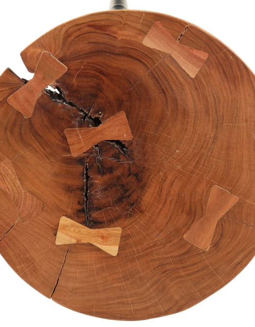 Загрузите изображение в средство просмотра галереи, Masă de bar din bușteni, Ø53x105 cm, lemn masiv de acacia - Lando
