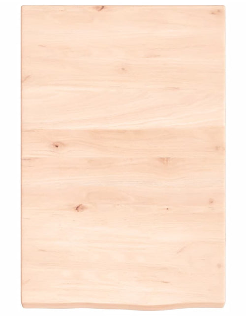 Загрузите изображение в средство просмотра галереи, Poliță de perete, 40x60x4 cm, lemn masiv de stejar netratat Lando - Lando
