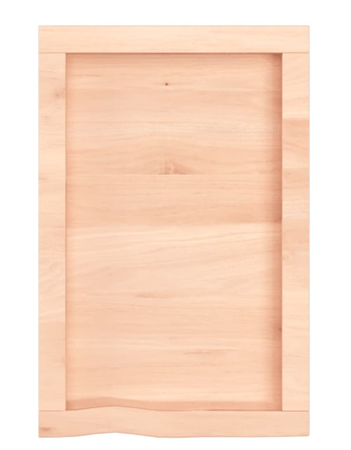 Загрузите изображение в средство просмотра галереи, Poliță de perete, 40x60x6 cm, lemn masiv de stejar netratat Lando - Lando
