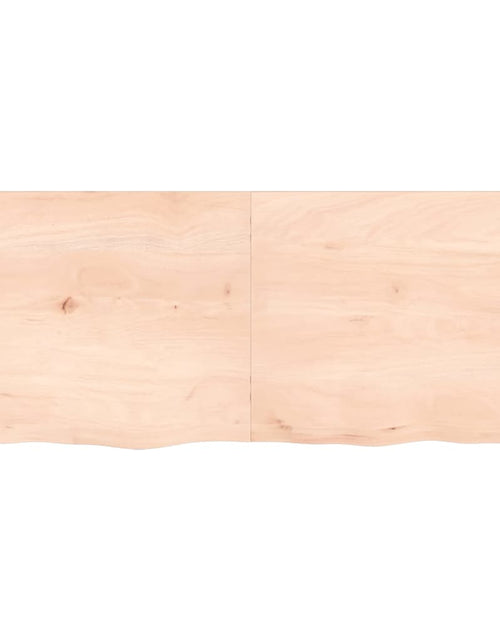 Загрузите изображение в средство просмотра галереи, Poliță de perete, 120x50x4 cm, lemn masiv de stejar netratat Lando - Lando
