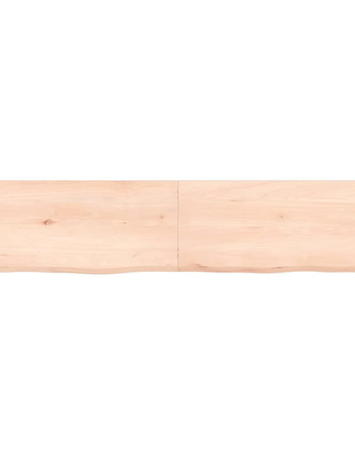 Загрузите изображение в средство просмотра галереи, Poliță de perete, 140x30x6 cm, lemn masiv de stejar netratat Lando - Lando
