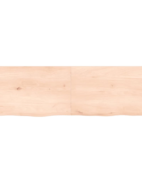 Загрузите изображение в средство просмотра галереи, Poliță de perete, 140x40x4 cm, lemn masiv de stejar netratat Lando - Lando
